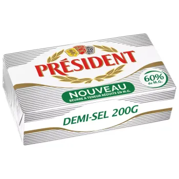 PRESIDENT Beurre demi-sel all?g? 60% MG