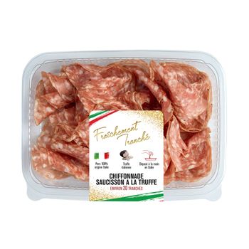 Chiffonnade de saucisson ? la truffe