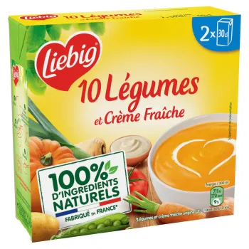 10 l?gumes et cr?me fra?che