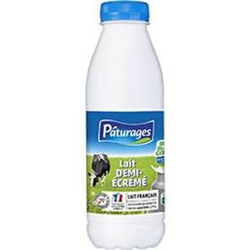 Lait Demi Ecr?m? P?turages