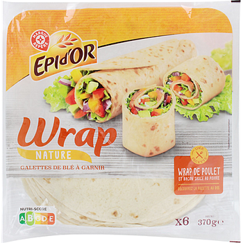 Pains wrap nature x 6 - 370 g - EPI D'OR