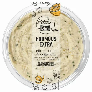 Comparez Houmous extra citron confit & coriandre