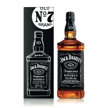 Whisky Old N?7 JACK DANIEL'S : le coffret bouteille de 70cl ? Prix Carrefour