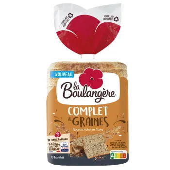 Pain de mie Complet & graines - La boulang?re