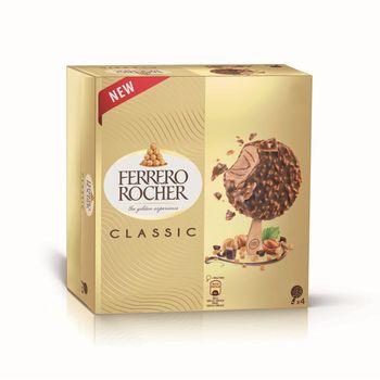 Glace b?tonnet FERRERO ROCHER Lait noisettes x4 - 200g