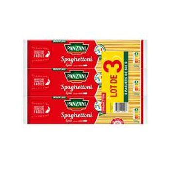 lot de 3 spaghetti panzani