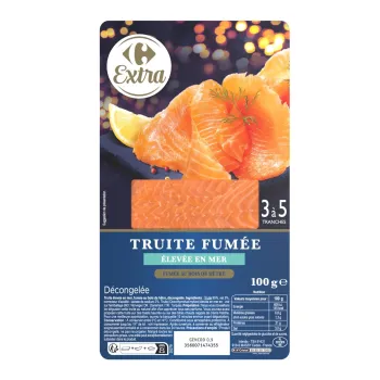 Truite fum?e ?lev?e en mer