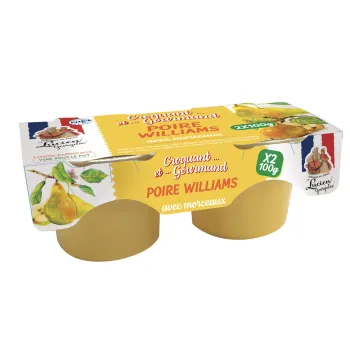 croquant et gourmand poire Williams gorgelin