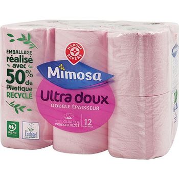 Mimosa 12 rouleaux ultra doux