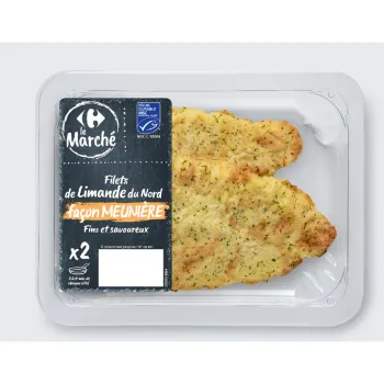 Filets de limande du Nord fa?on meuni?re Fins et savoureux