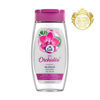 gel douche orchid?e carrefour soft