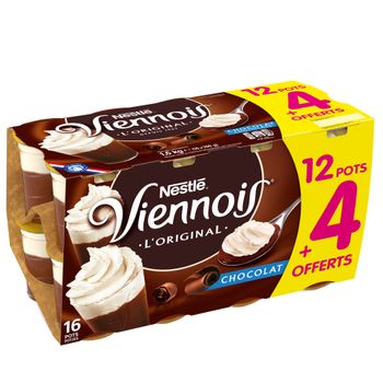 Nestl? viennois chocolat 12 pots + 4 offert 