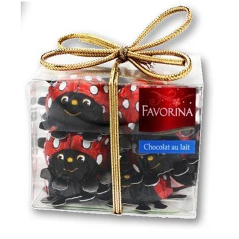 Coccinelle, chocolat au lait fin