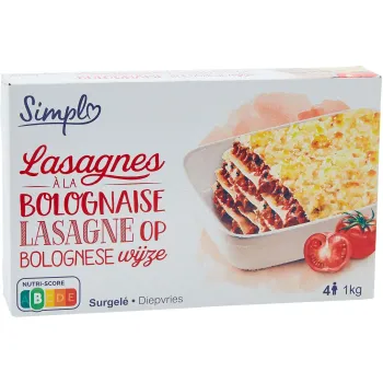 Comparez lasagnes bolognaise simplo