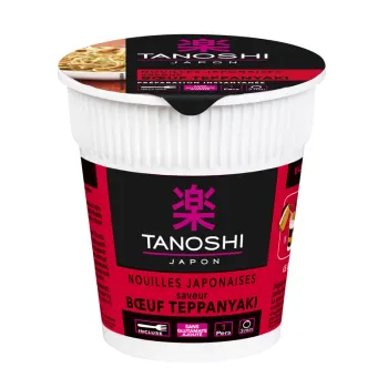 Nouilles japonaises saveur boeuf teppanyaki