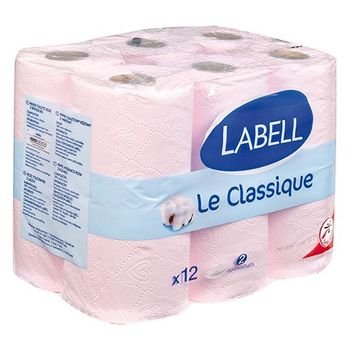 papier toilette labell le classique rose
