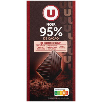 chocolat tablette 95% cacao U