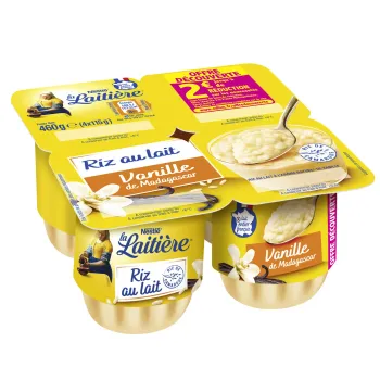 Comparez Riz au lait vanille