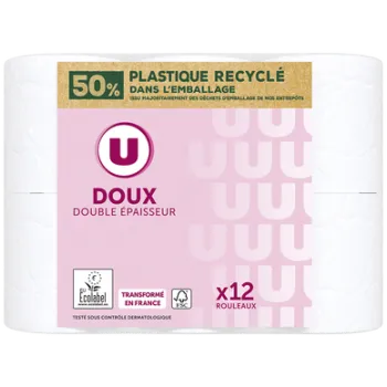 Papier toilette doux blanc 2 plis