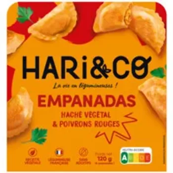 Empanadas hach? vegetal et poivrons rouges Hari&co 120g