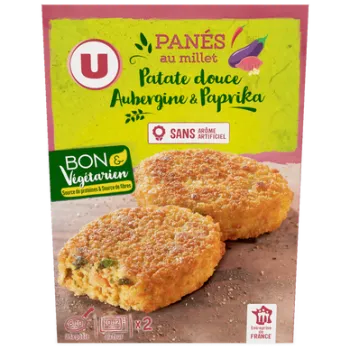 Pan?s au millet patate douce, aubergine paprika
