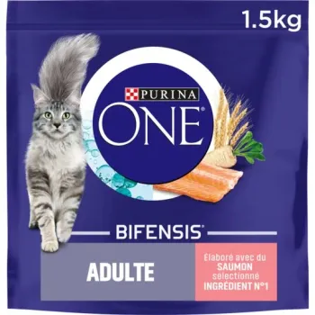 Comparez purina one croquettes bifensis saumon