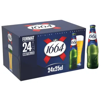 Comparez 1664 pack 24x25cl