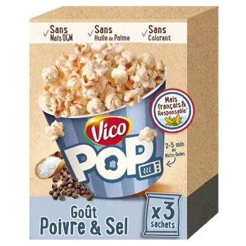 pop corn poivre & Sel