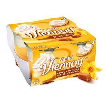 Le Viennois saveur Vanille sur Lit de Caramel