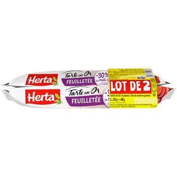 Lot 2 p?tes feuillet?es Herta 