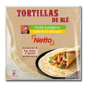 netto 8 tortillas