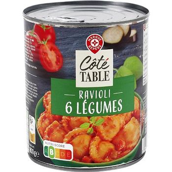 Ravioli au 6 l?gumes- C?te table - 800g 