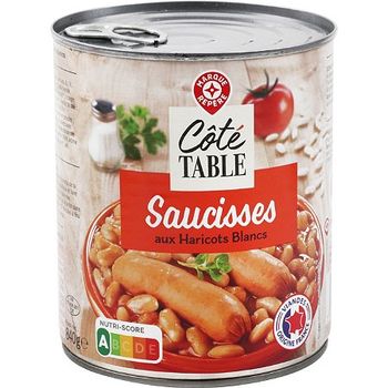 Saucisses Haricots blancs aux saucisses fum?es