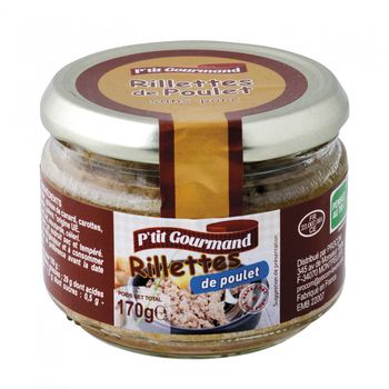 Rillettes poulet petit gourmand 170 g