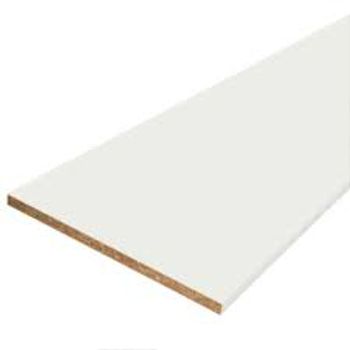 Tablette m?lamin?e blanche 200x40x1,6cm