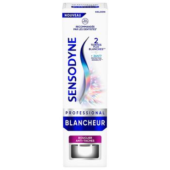 Sensodyne professionnalisme blancheur