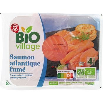 Saumon atlantique fum? 4 tranches