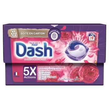 Comparez Dash POD jasmin et rose de mai