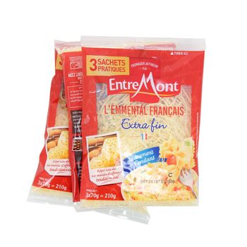 Comparez Emmental rap? extra fin Entremont