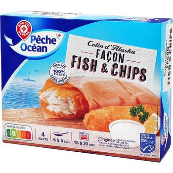 Fish & chips colin MSC - 400G - PECHE OCEAN