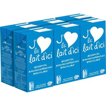 J'AIME LE LAIT D'ICI Lait demi-?cr?m? UHT