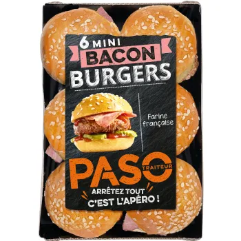 Mini Bacon Burger x6