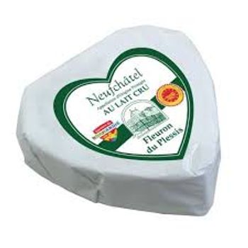 Fleuron du Plessis, Coeur Neufchatel AOC, au lait cru, le fromage de 200 gr