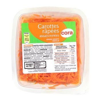 Carottes Rap?es assaisonn?es