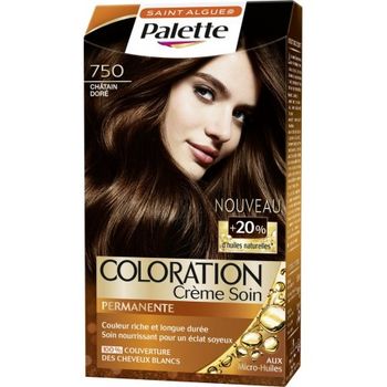coloration palette chatain