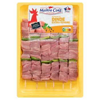 ma?tre coq 6 brochettes de dinde