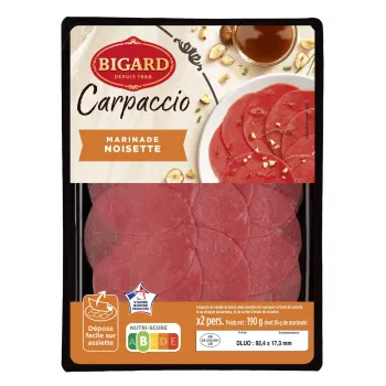 Bigard carpaccio noisette