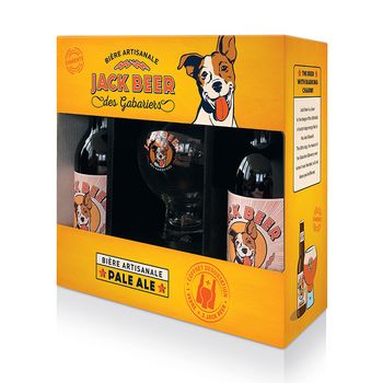 Coffret Jack Beer Pale ale 2 btlles + 1 verre