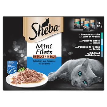 Sheba mini filets en sauce s?lection aux poissons