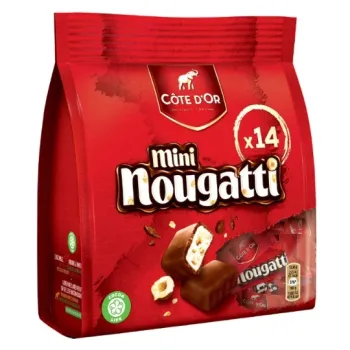 Chocolat au lait fourr? au nougat Mini Nougatti COTE D'OR